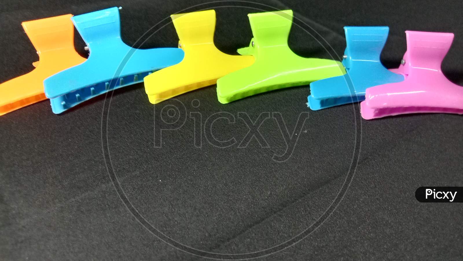 Multiple Colored Plastic Hair Clip