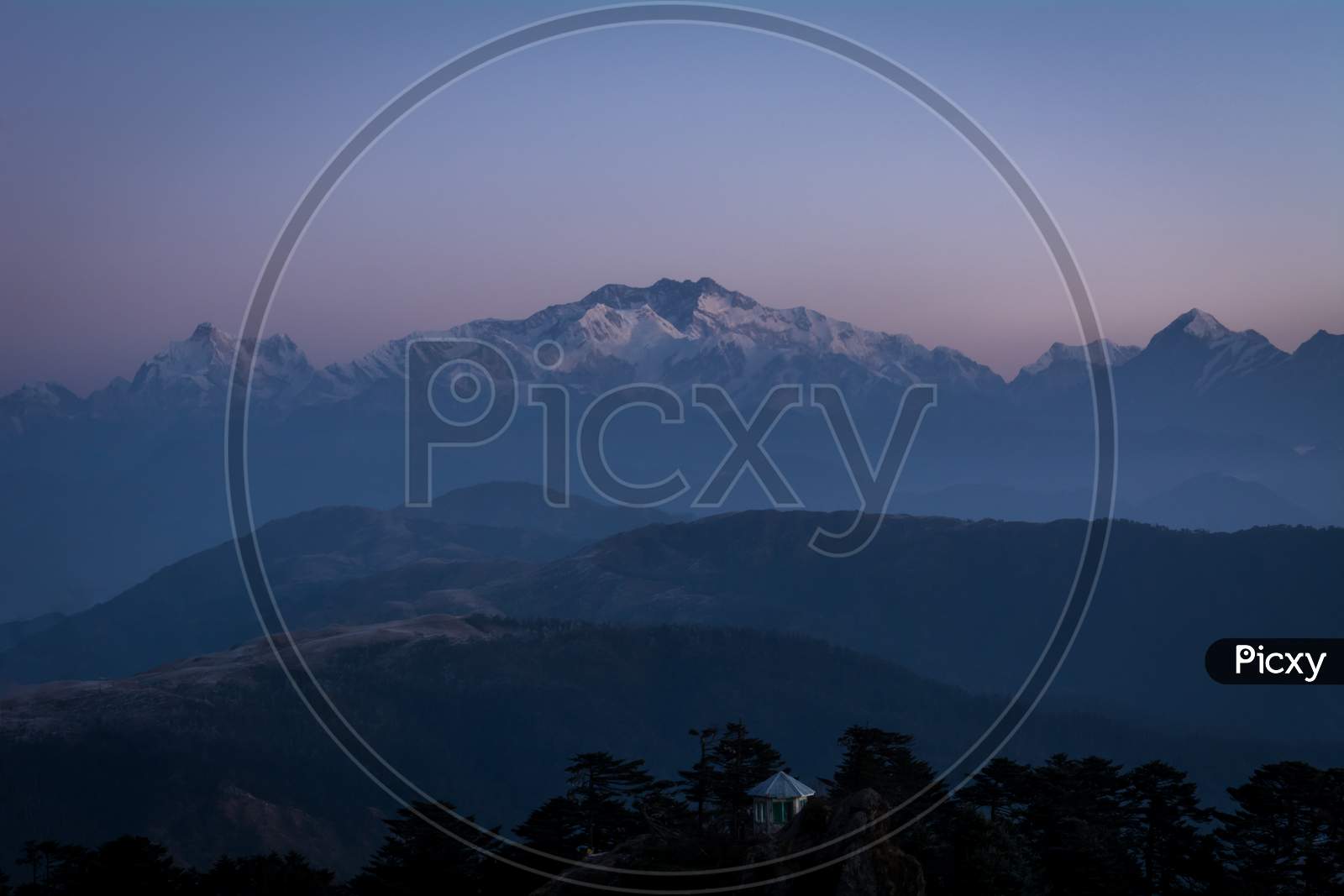 First Light On Mt. Kanchenjunga, Sandakphu, West Bengal, India