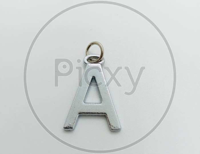Metal Alphabet Locket Closeup For Man