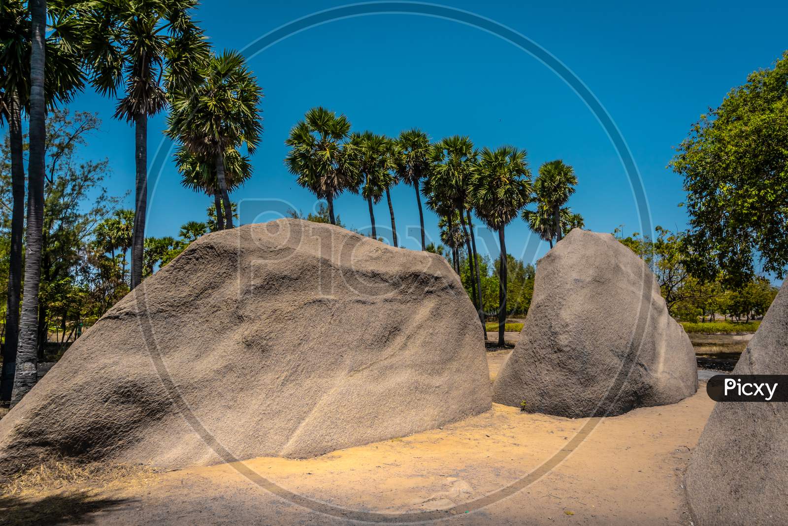The Largest and very old rocks found near, The famous tiger cave temple is a rock-cut Hindu temple located in the hamlet near Mahabalipuram in Tamil Nadu, South India