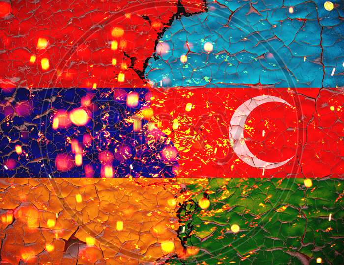 image-of-grunge-south-korea-vs-north-korea-national-flags-icon-pattern