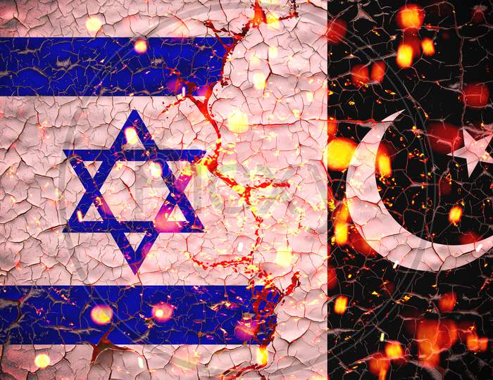 Image Of Grunge Israel Vs Pakistan National Flags Icon Pattern Isolated image-of-grunge-israel-vs-pakistan-national-flags-icon-pattern-isolated