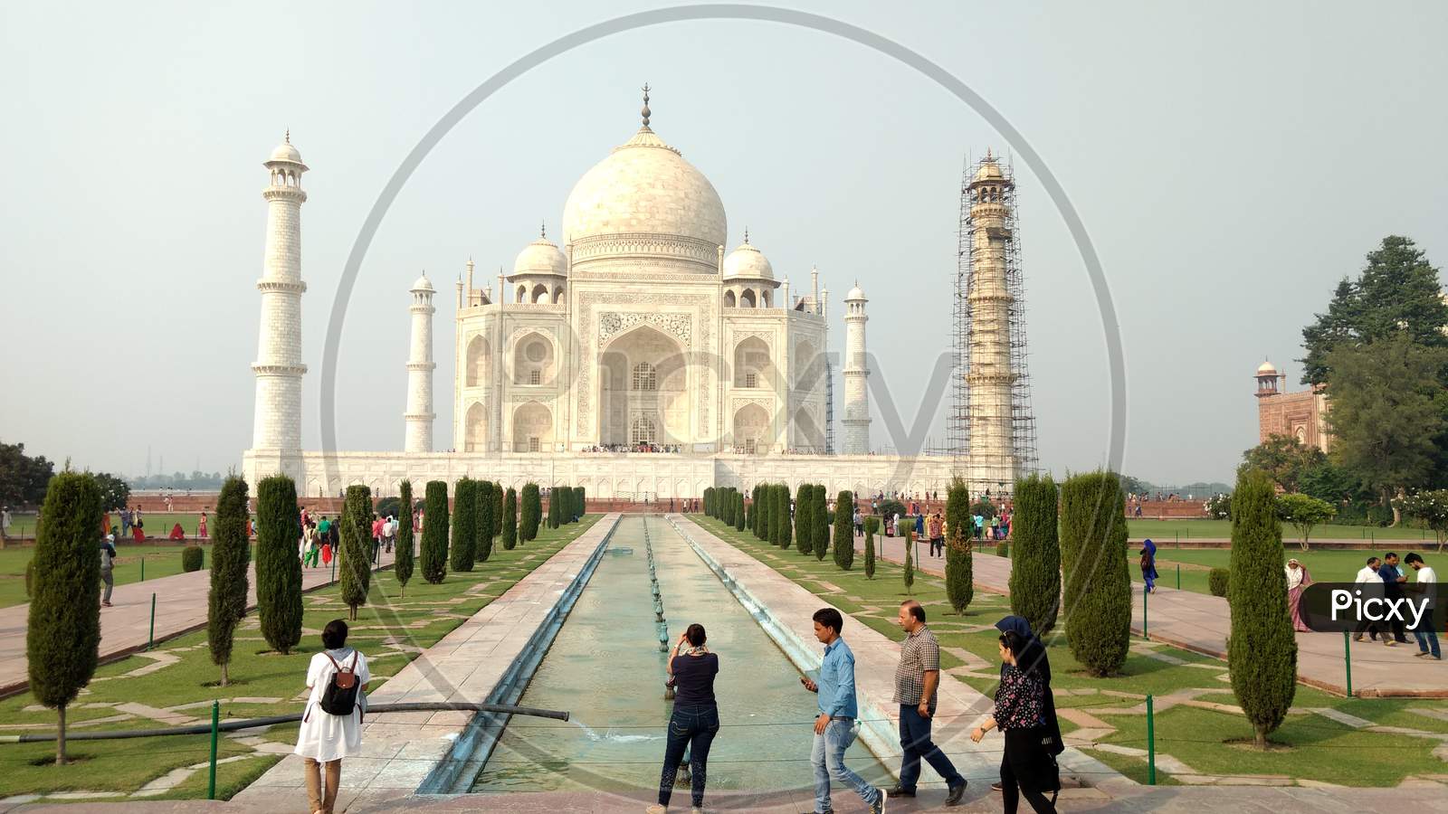 Image Of Taj Mahal- Agra India 7 Wonders Of World-VV060335-Picxy