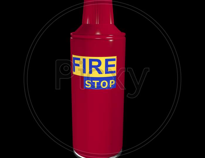 fire extinguisher 3d illustration