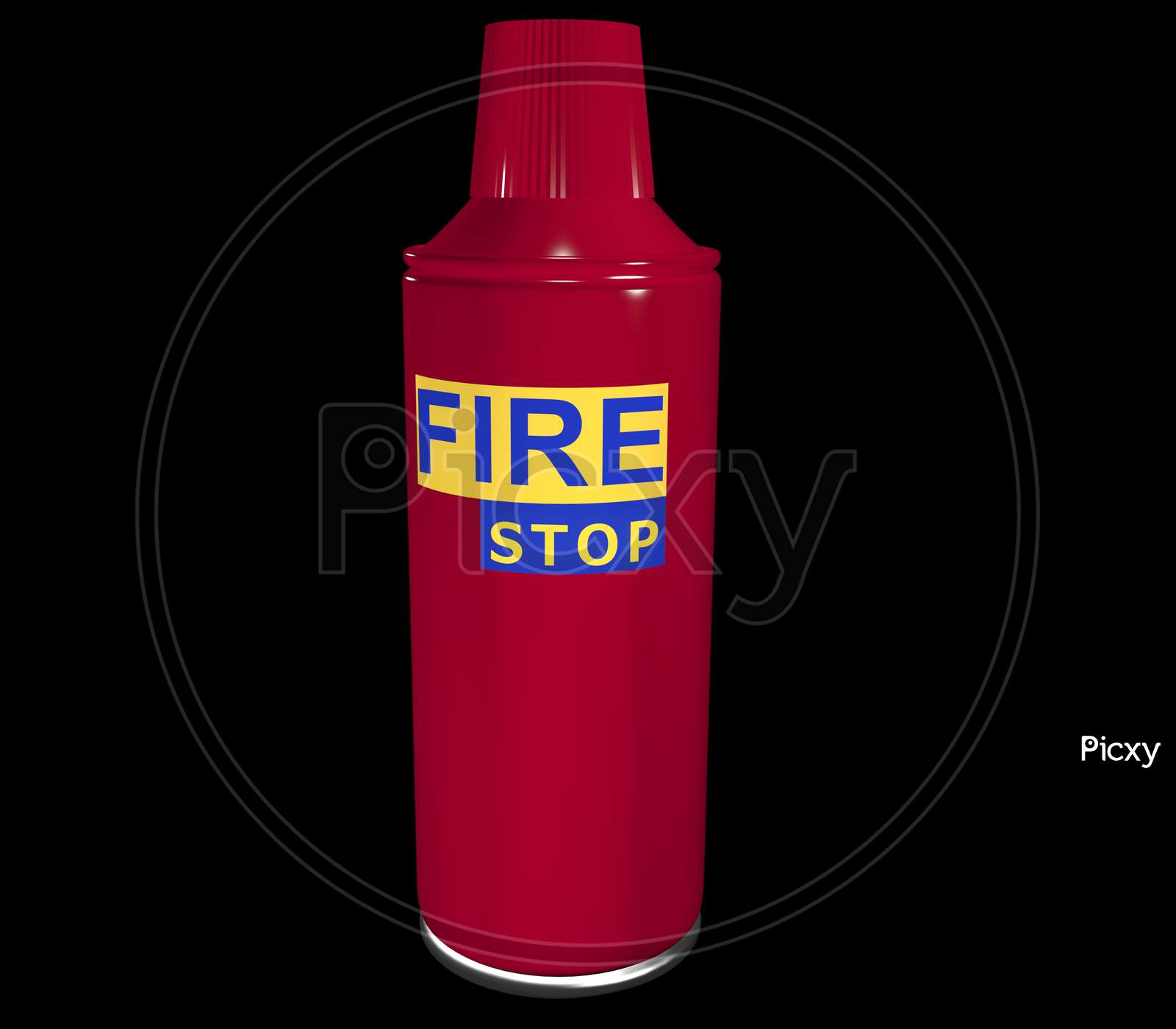 fire extinguisher 3d illustration