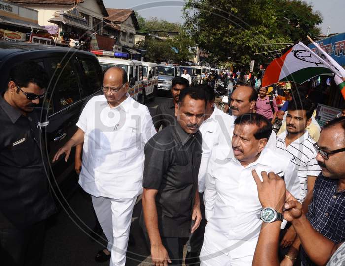 Image Of Congress Party India Supremo Sharad Pawar In His Black Toyota ...