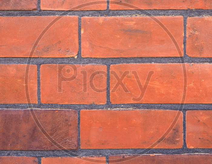 Wide 4K Red Brick Wall Background