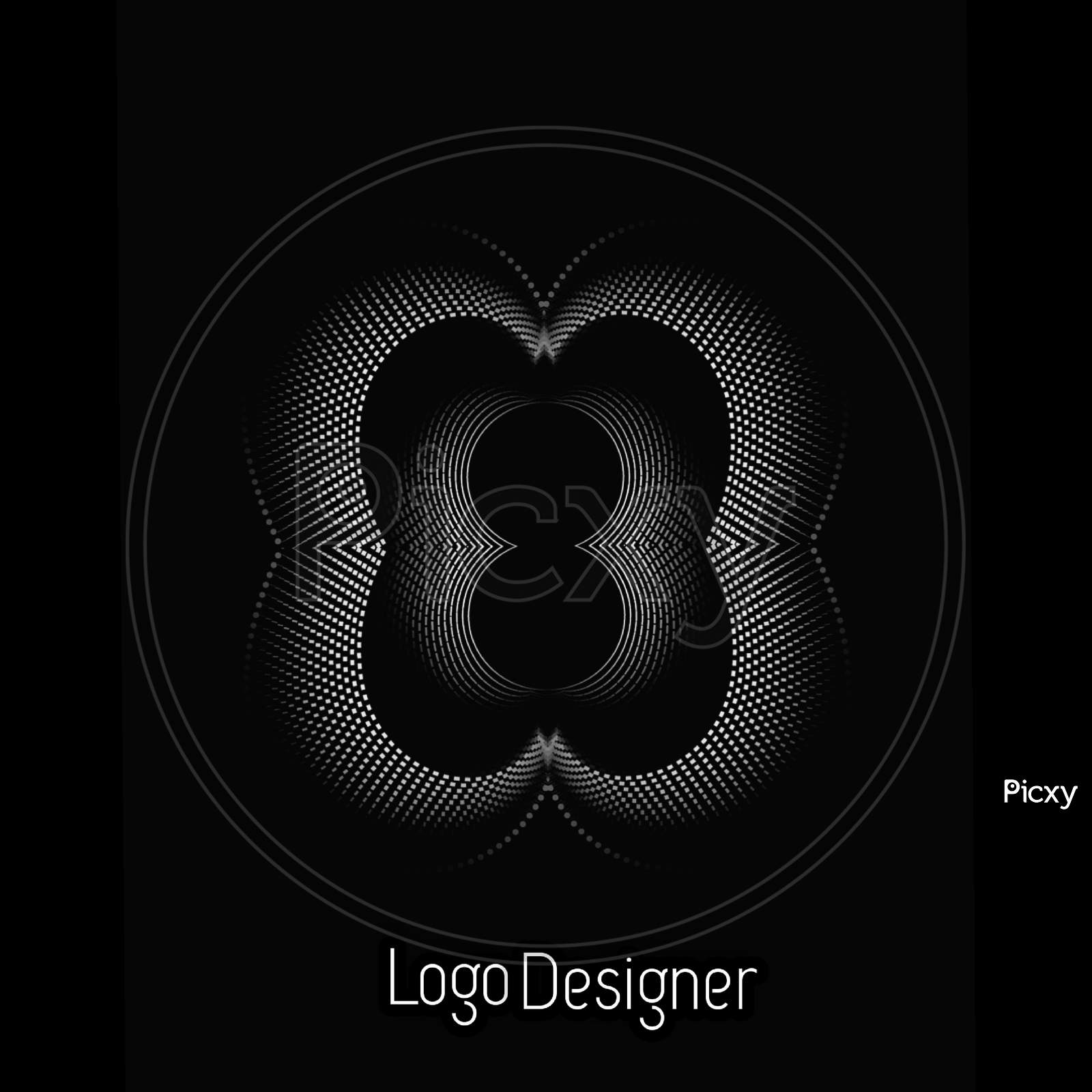 A creative 3d logo design background