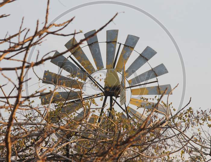 Old type windmill at Gir Forest