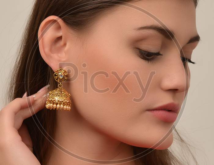 Beautiful Earring Photography, Traditional Jewellery