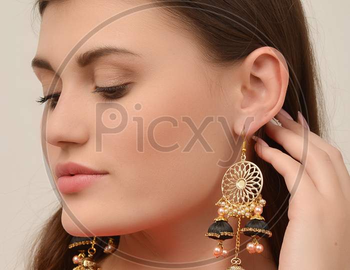 Beautiful Earring Photography, Traditional Jewellery