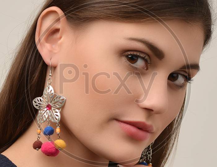 Beautiful Silver Traditional Earring, Traditional Jewellery