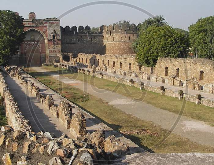 entrance of a fort