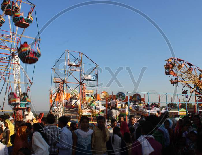 Mela-Carnival-Giantwheel in Madhya Pradesh, India