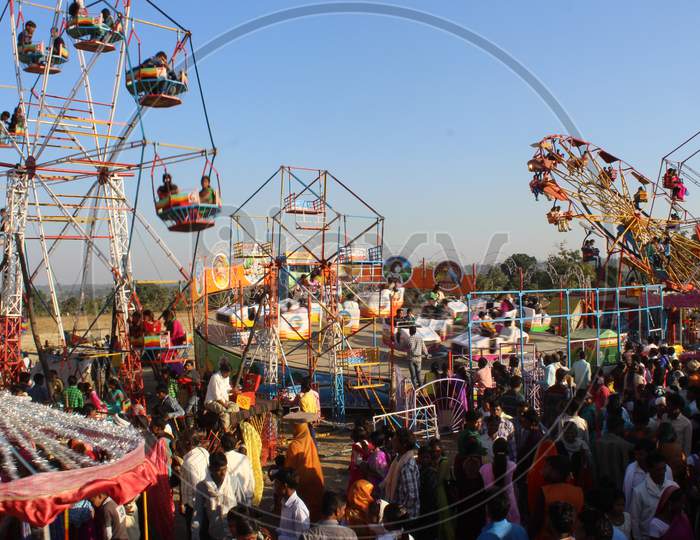 Mela-Carnival-Giantwheel in Madhya Pradesh, India