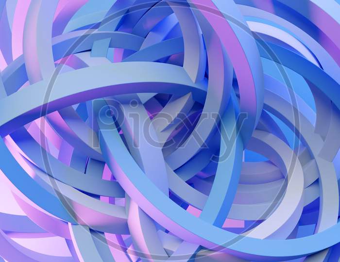 3d blue abstract designs