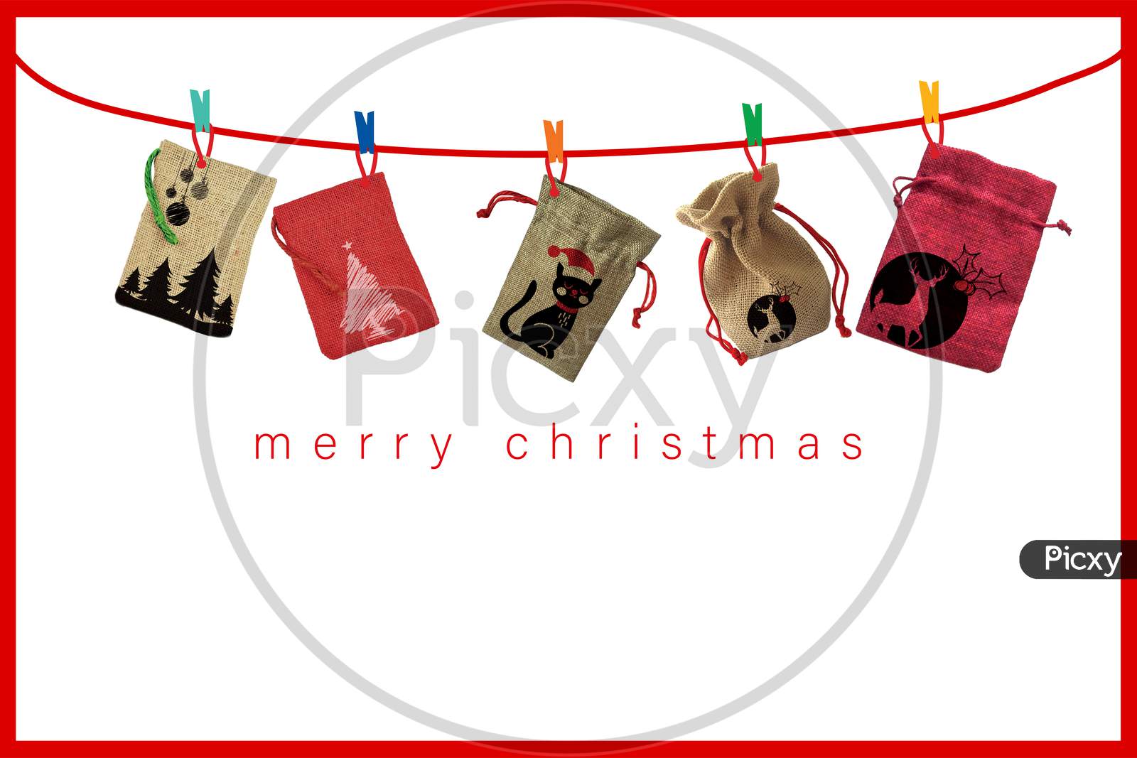 Merry Christmas Creative Graphics Banners Design.