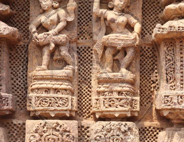 The erotic sculptures of Konark Sun Temple representing kamasutra
