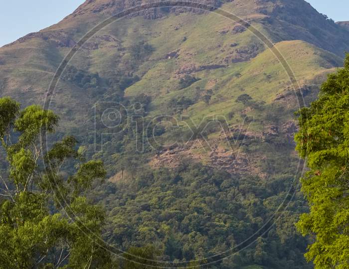 Portrait Oriented Wallpaper Background Of Highest Mountain In Wayanad Chembra Peak Hills Situated In Meppadi .