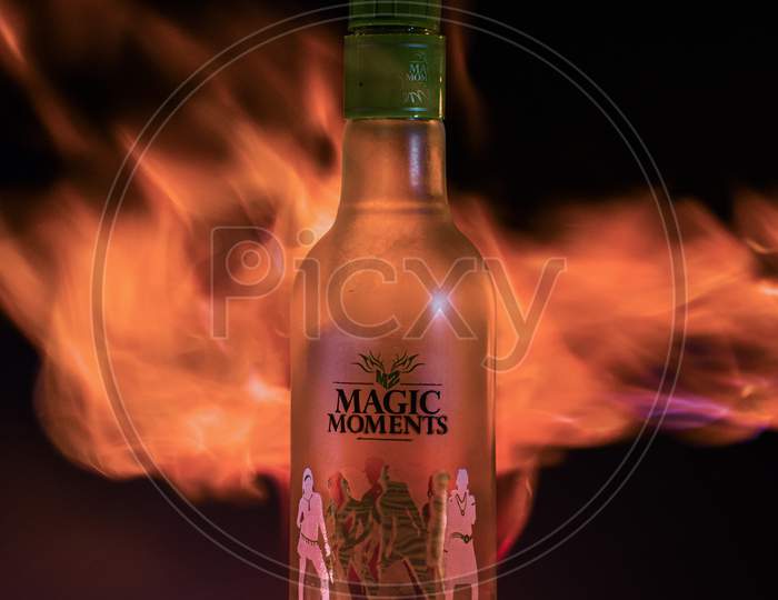 Magic Moments Vodka product photography