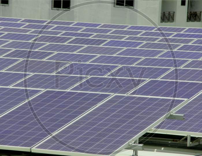 Solar Panel, Photovoltaic, Alternative Electricity Source - Concept Of Sustainable Resources