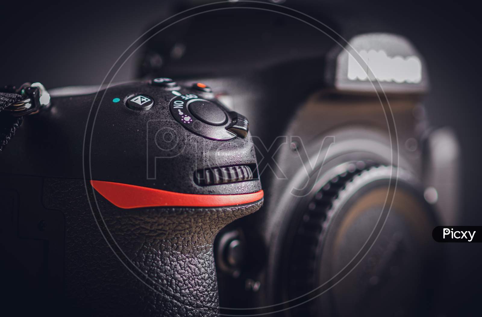 Professional Build Quality Modern Dslr And Front Buttons Close Up, Built With Rugged Magnesium Alloy And Carbon Fiber Materials, A Sturdy Camera With Flagship Technology,