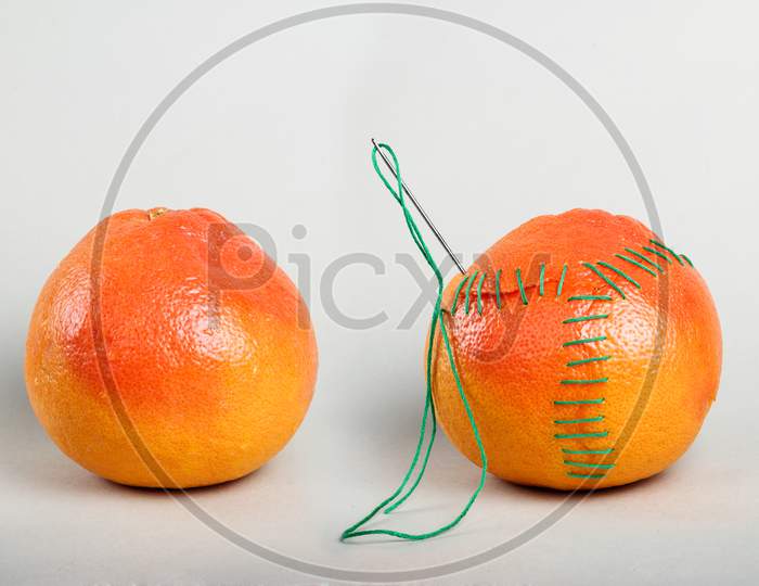 orange grapefruits