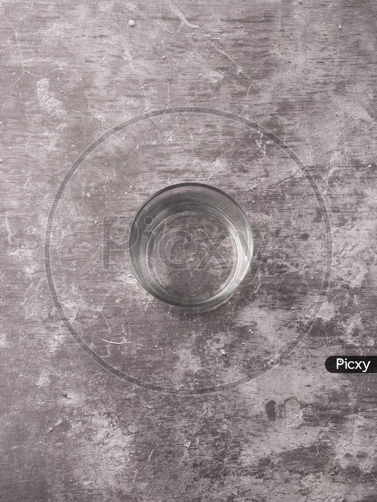Empty glass with white background stock image.
