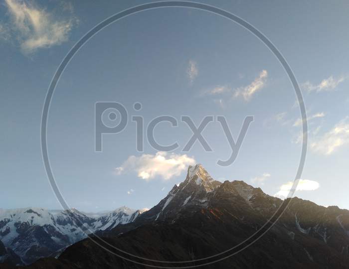 mountain view of nepal