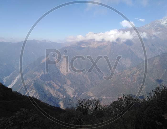 mountain view of nepal