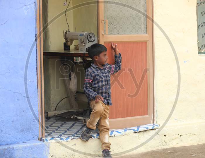 Indian Children's watching