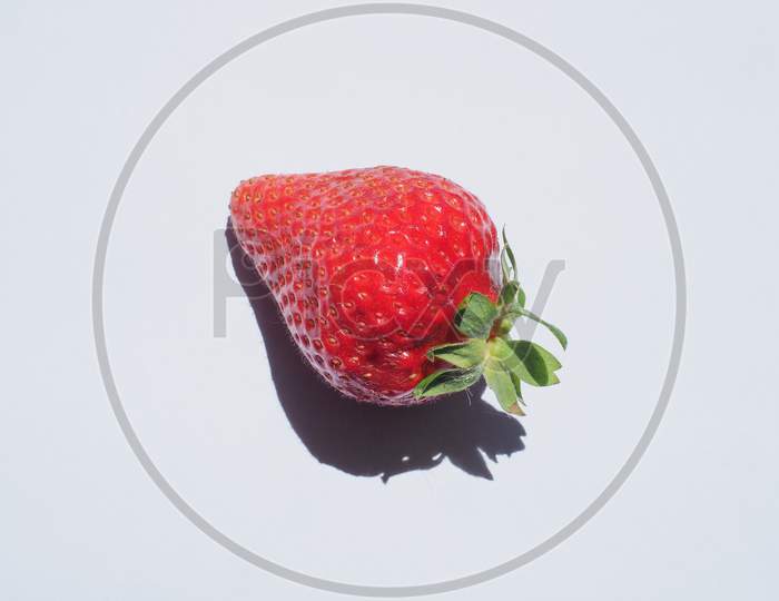 Strawberry Fruit With Shadow