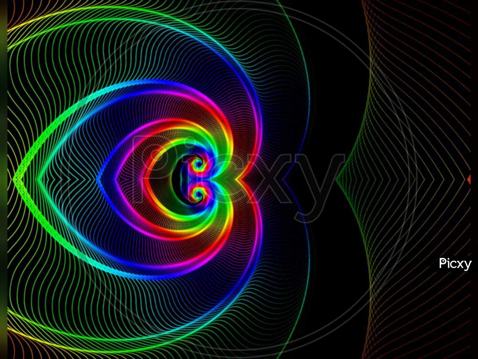 A creative beautiful 3d design abstract
