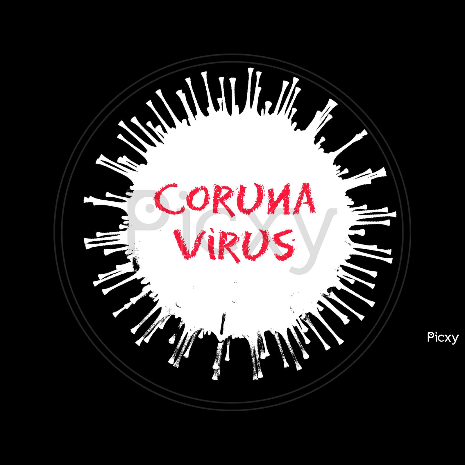 A creative art design coruna virus.