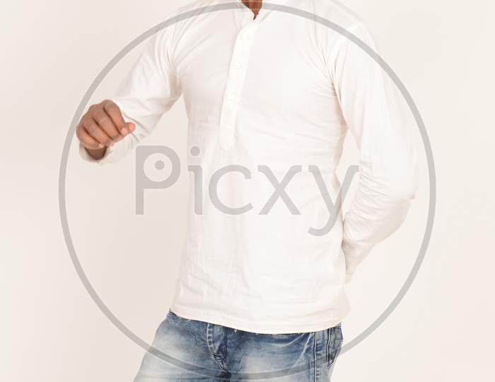 White Full Sleeve T-Shirt