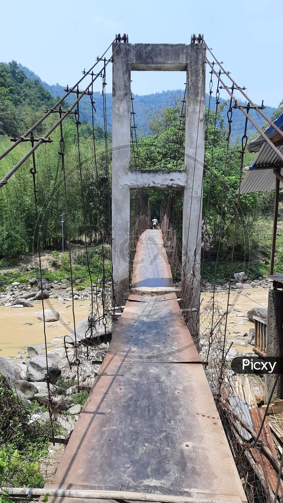 Palang River Bridge at Pacha, Seppa