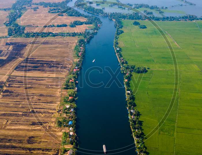 Drone Views of Alleppey Backwaters
