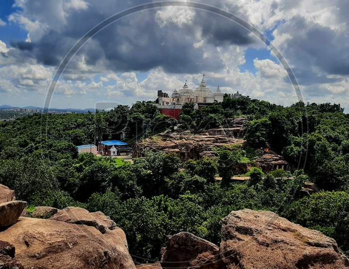 Temple At The Top Of Khandagiri Hill