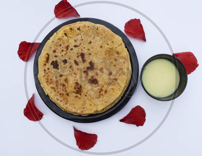 Image of Indian Special Dish Bobbatlu Or Bhakshalu A Telugu Sweets For ...