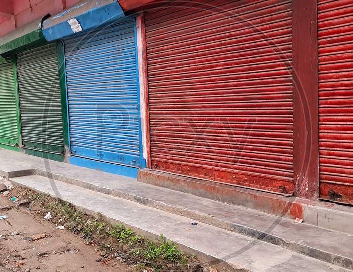 Lock-Down shop at Seppa, East Kameng, Arunachal Pradesh