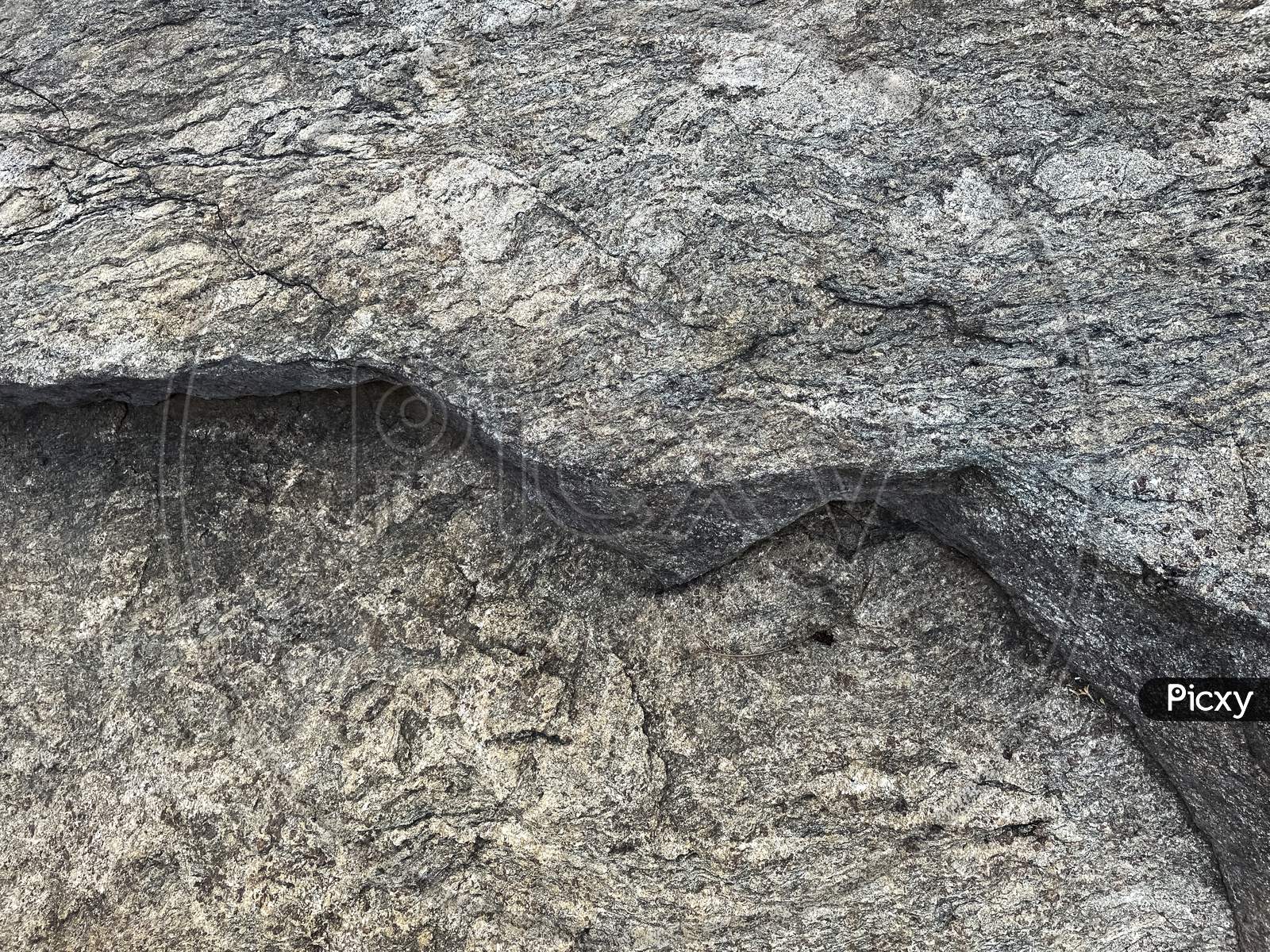 Image Of Cracked Surface Texture Of Stone.