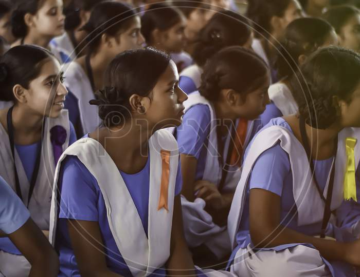 simple indian school girl