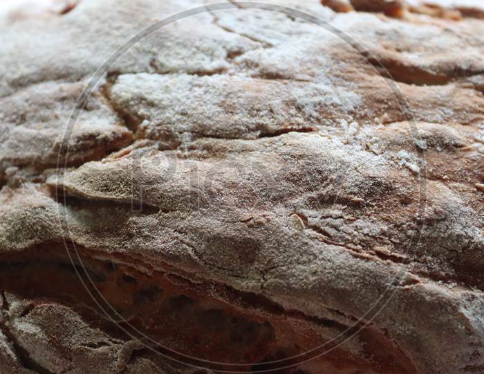 Selective Focus View At A Fresh Baked Crusty Bread