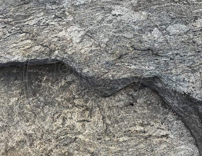 Image Of Cracked Surface Texture Of Stone.