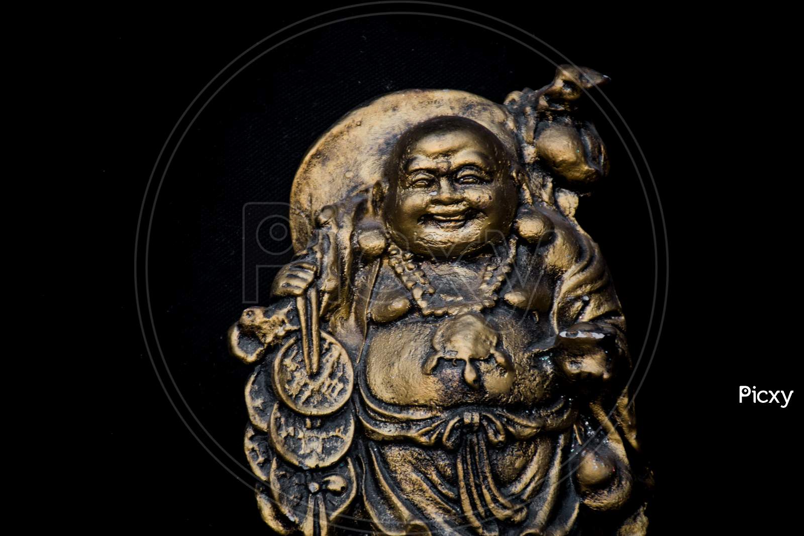 Laughing Buddha statue art of India