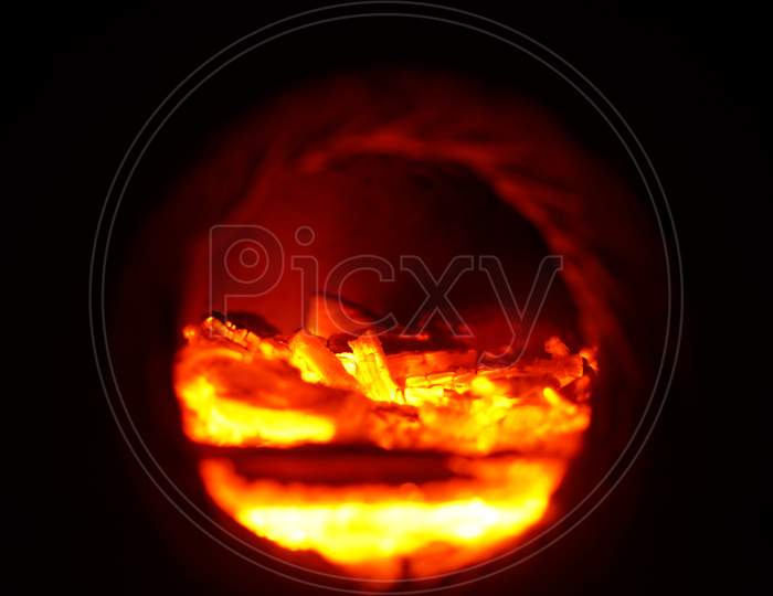 Image Of Red-Hot Flame Of Fire