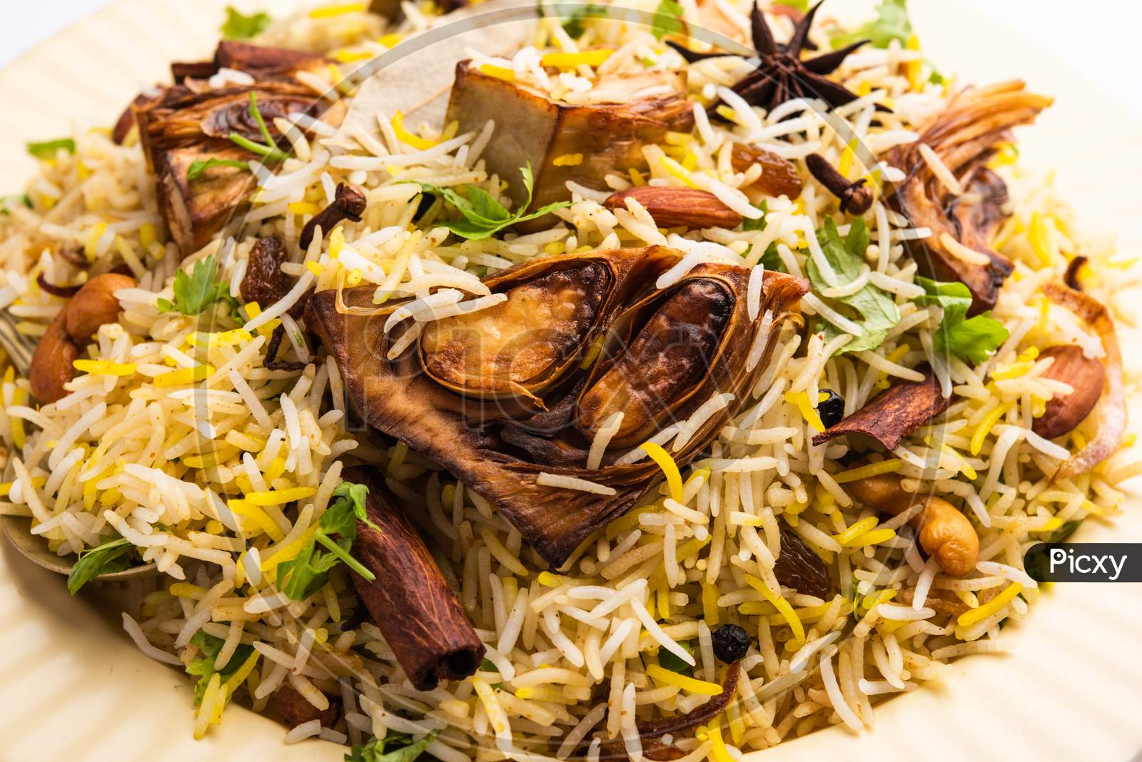 Image of Kathal Biryani Is Made Using Raw Jackfruit Pieces Cooked ...