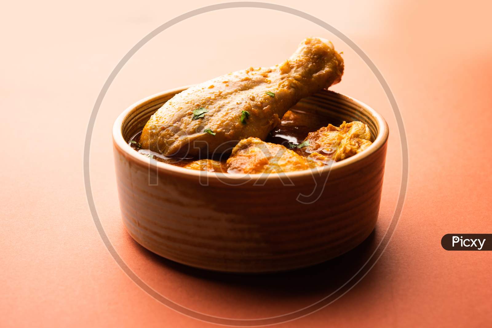 Image of Spicy Reddish Chicken Curry Or Red Murgh Masala Or Korma ...