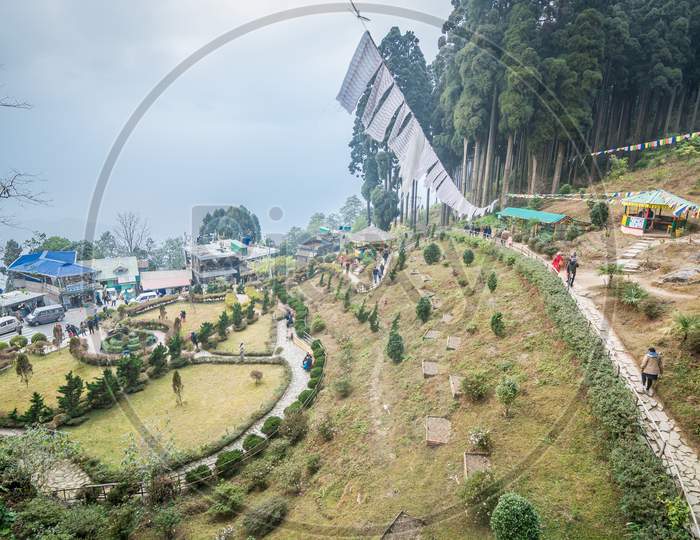 Tourists At Lamahatta Eco Park, Darjeeling, India