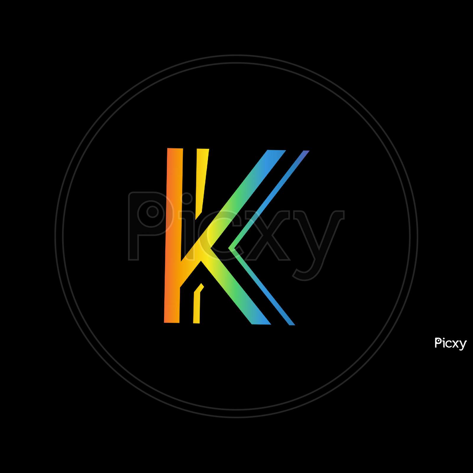 K red alphabet letter logo icon with black colour. Creative design for  business and company 5097288 Vector Art at Vecteezy